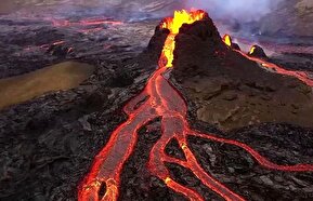 فیلم / فوران کوه آتشفشان در اندونزی