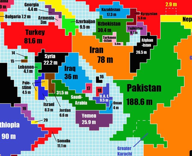 تقسیم عادلانه نقشه جهان +تصاویر