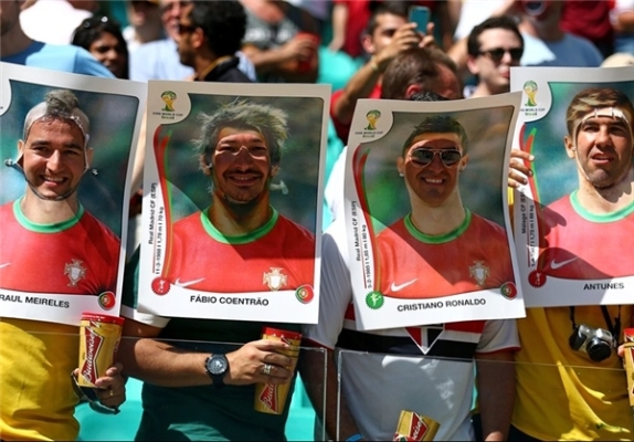 عکس/ نقاب جالب هواداران پرتغالی