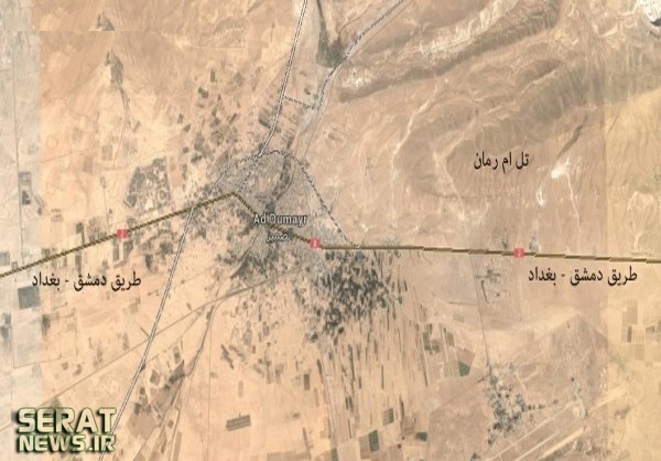 نجات بزرگراه بغداد-‌دمشق از دست داعش +نقشه