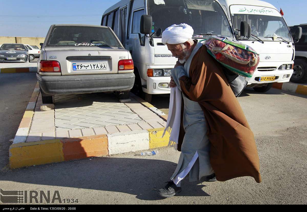 تصاویر/ زائران کربلا در مرز مهران