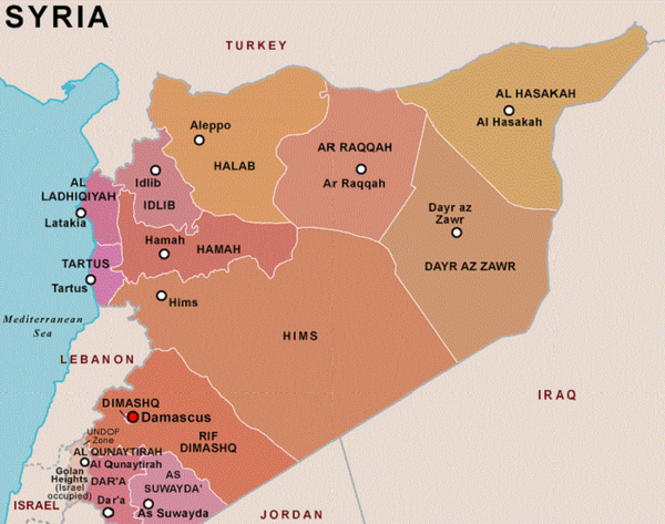سوریه از هشت زاویه + نقشه