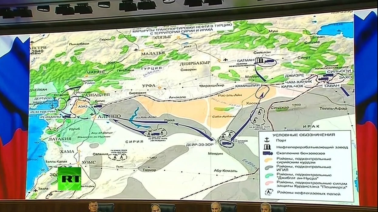 قاچاق نفت داعش به ترکیه +نقشه و فیلم