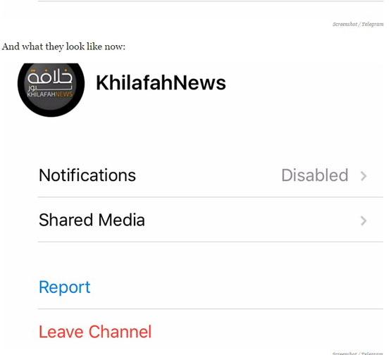 تلگرام راه را به روی داعش می‌بندد+ تصاویر