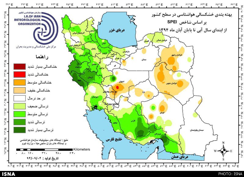 خشکسالی انباشته در کشور +جدول