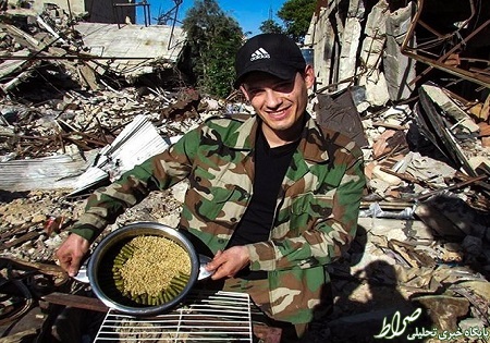 عکس/ آشپزی به سبک سربازان سوری