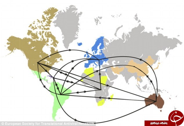 شناسایی نقشه ویروس ایدز در جهان +عکس