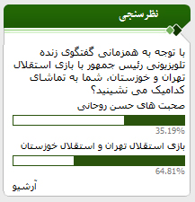 گفت‌وگوی تلویزیونی روحانی به بعد از بازی پرسپولیس موکول شد!