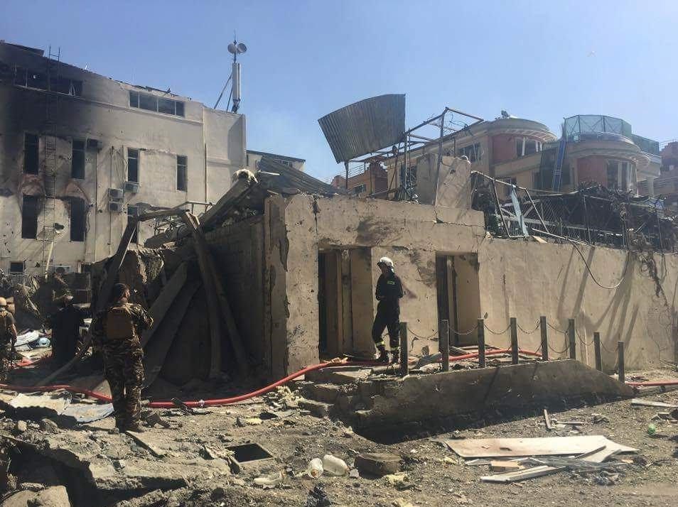 موسسه آمریکایی در افغانستان پس از حمله+تصاویر