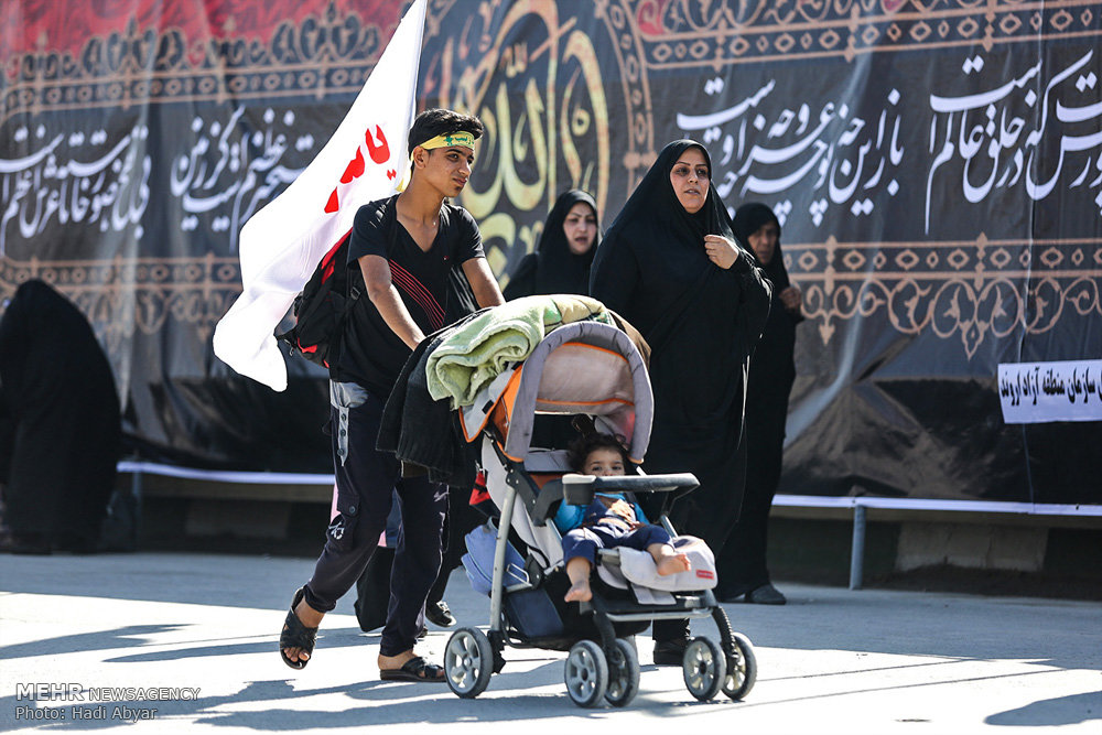 تصاویر/زائران اربعین در مرز شلمچه