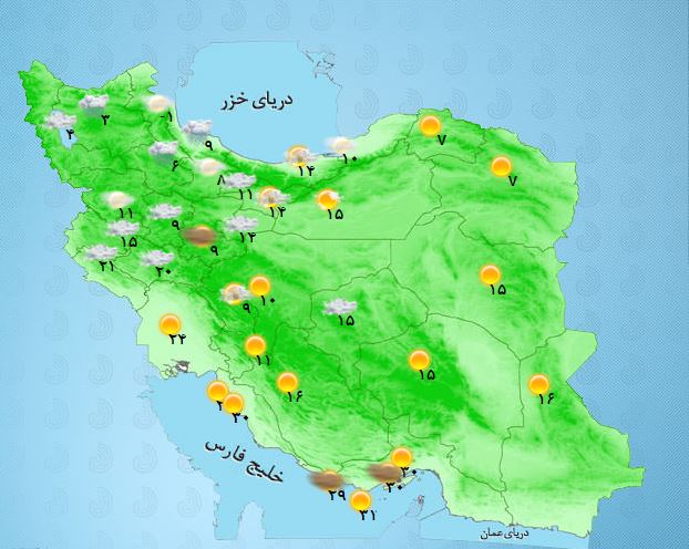 بارش برف پاییزی در برخی مناطق +جدول