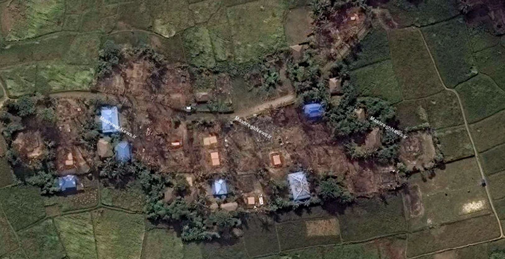آتش‌زدن خانه‌های مسلمانان میانمار +تصاویر