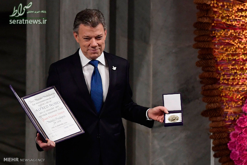 عکس/اعطای جایزه صلح نوبل