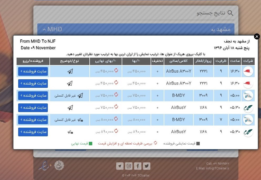 مستندات افزایش غیرقانونی نرخ پروازهای اربعین