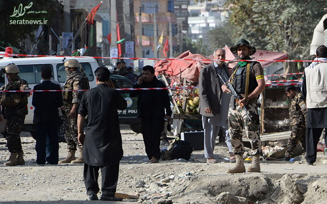 عکس/انفجار انتحاری در نزدیکی مسجد شیعیان در کابل