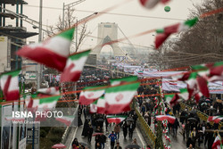 سخنرانی روحانی در مراسم راهپیمایی ۲۲ بهمن