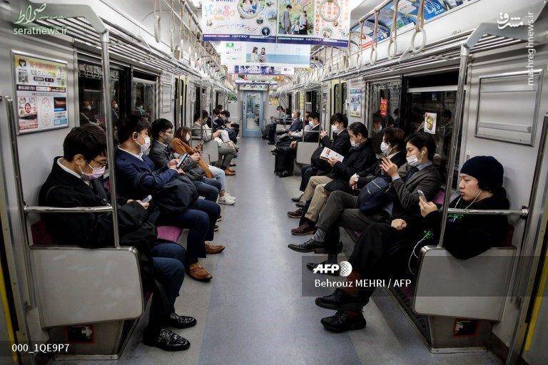 عکس/ مترو ژاپن در ایام کرونایی