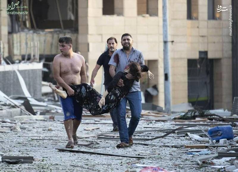 عکس/ تصویر تراژدیک از یکی از قربانیان انفجار بیروت