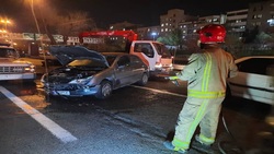 جزئیات حادثه تصادف بین چند دستگاه خودرو در بزرگراه آبشناسان