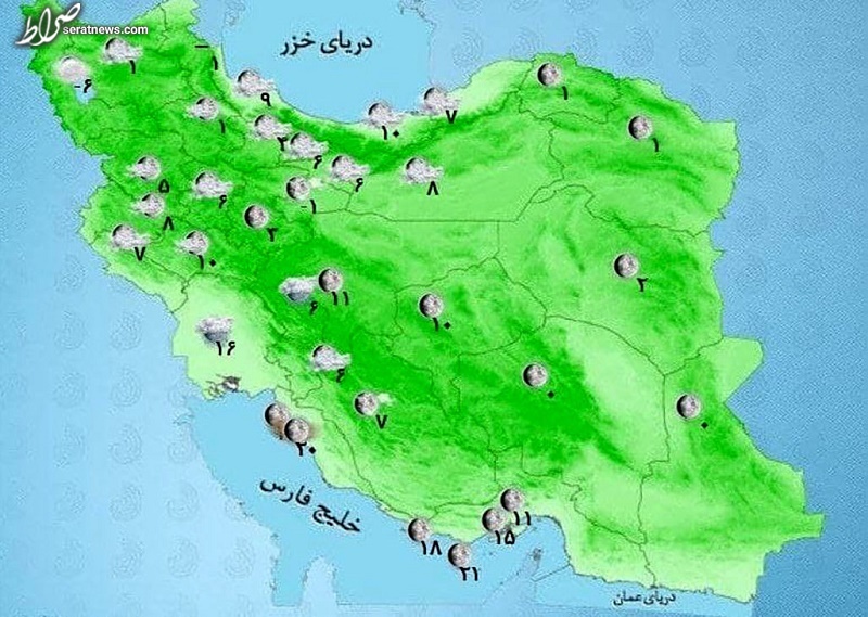 استان‌هایی که درگیر برف و بارش می‌شوند