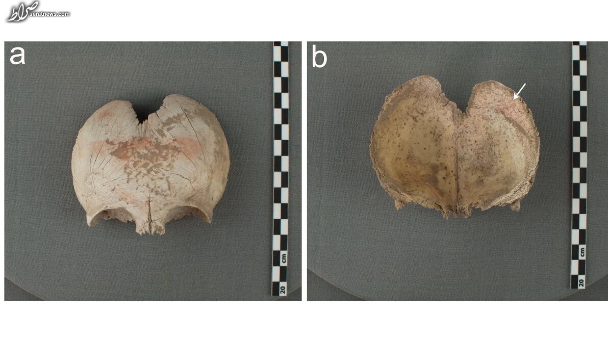 کشف جمجمه‌های تزئین شده با رنگ قرمز + تصاویر