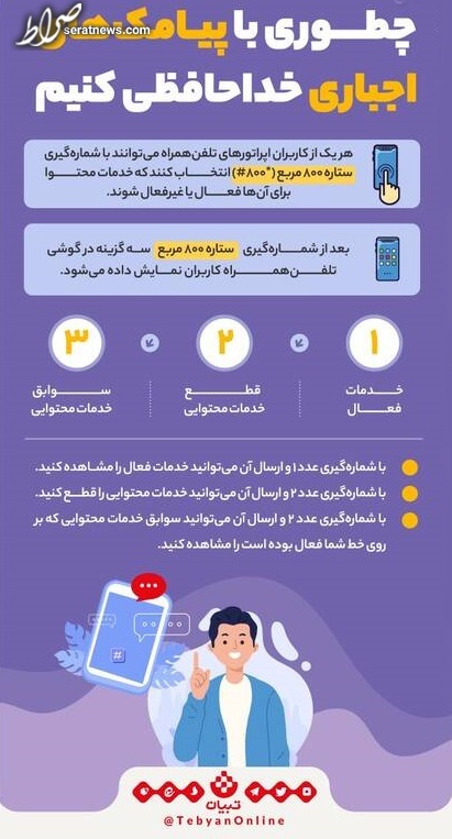 آموزش غیرفعال کردن پیامک‌های اجباری