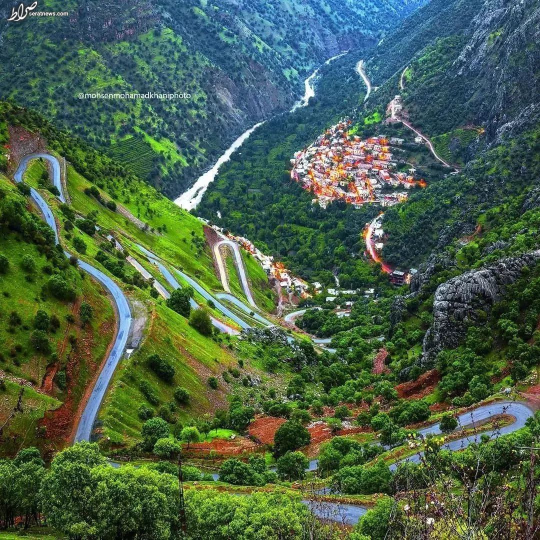 عکس / روستای زیبای بلبر در کردستان