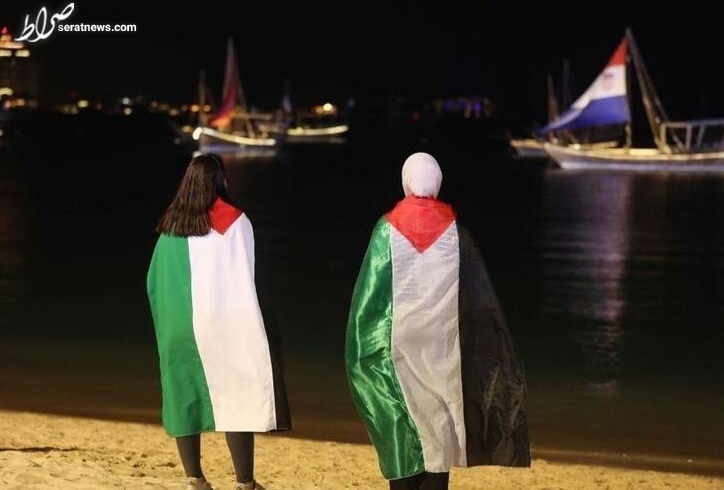 عکس/ عشق به فلسطین در جام جهانی