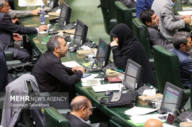 صحن علنی مجلس شورای اسلامی صبح روز یکشنبه ۱۵ مرداد ماه ۱۴۰۲ به ریاست محمد باقر قالیباف برگزار شد