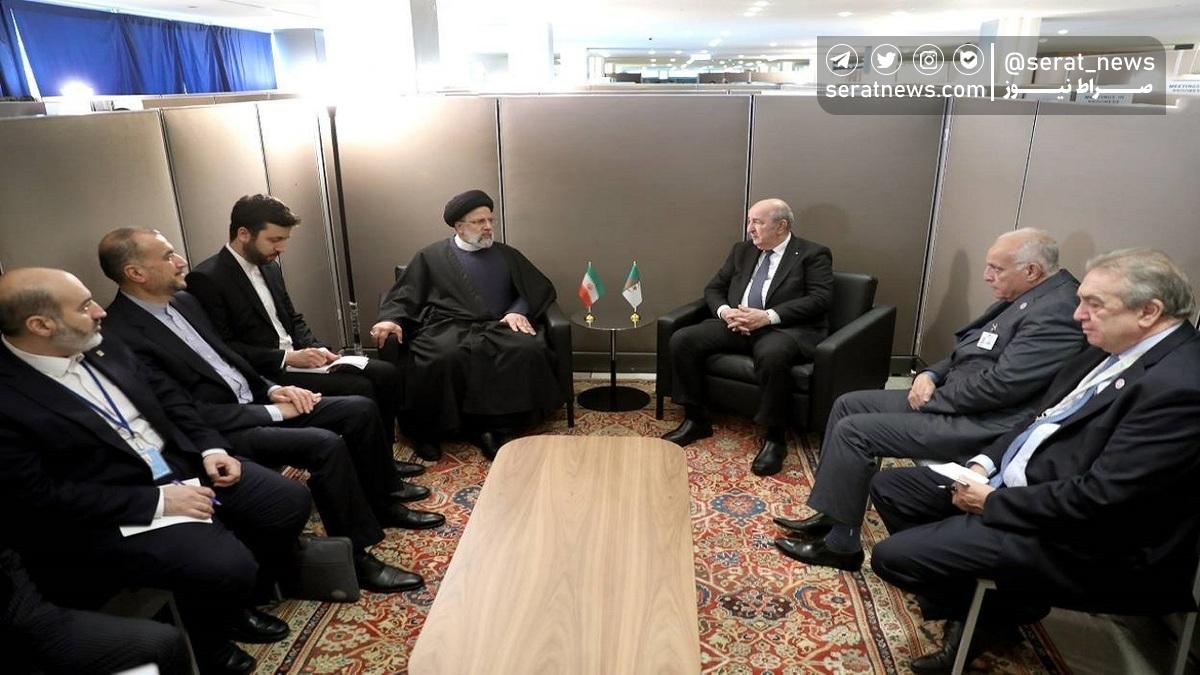 روسای جمهور ایران و الجزایر با یکدیگر دیدار کردند