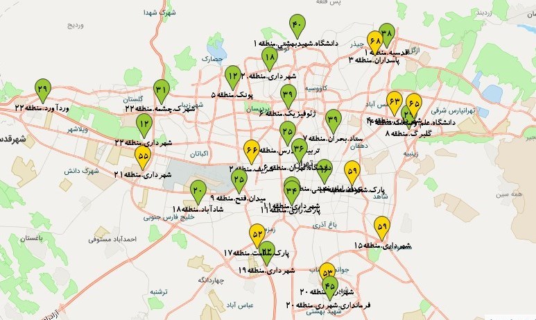 کیفیت هوای تهران , شرکت کنترل کیفیت هوا ,