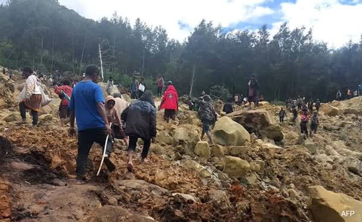 مدفون شدن 300 نفر در «پاپوآ گینه نو» در پی رانش زمین