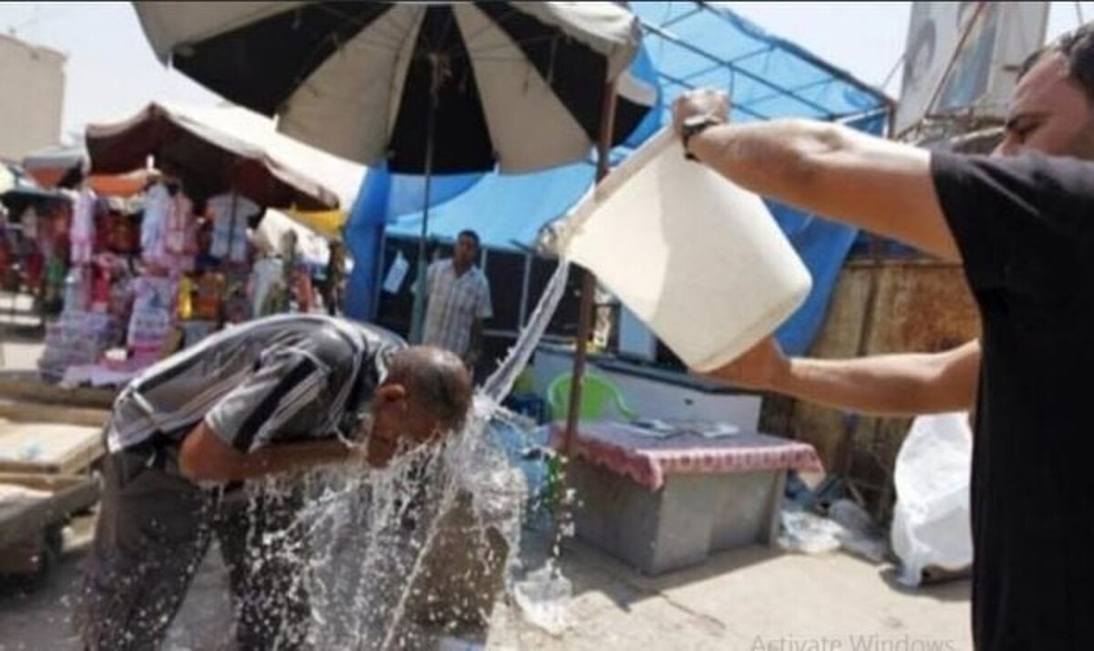 عکس | دمای هوا در کربلا به ۴۸ و در نجف به  ۵۰ درجه بالای صفر