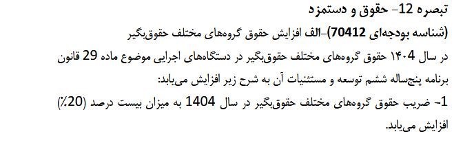 اخبار حقوق و دستمزد، افزایش حقوق کارمندان، اخبار بازنشستگان، حقوق بازنشستگان تامین اجتماعی،